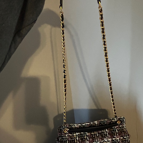 EUC Tory Burch Tweed Converible Shoulder Bag - Picture 13 of 16